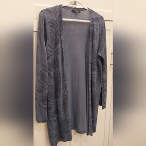 Yest long open front tropical cardigan